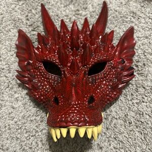 Red Dragon Mask Home Accent